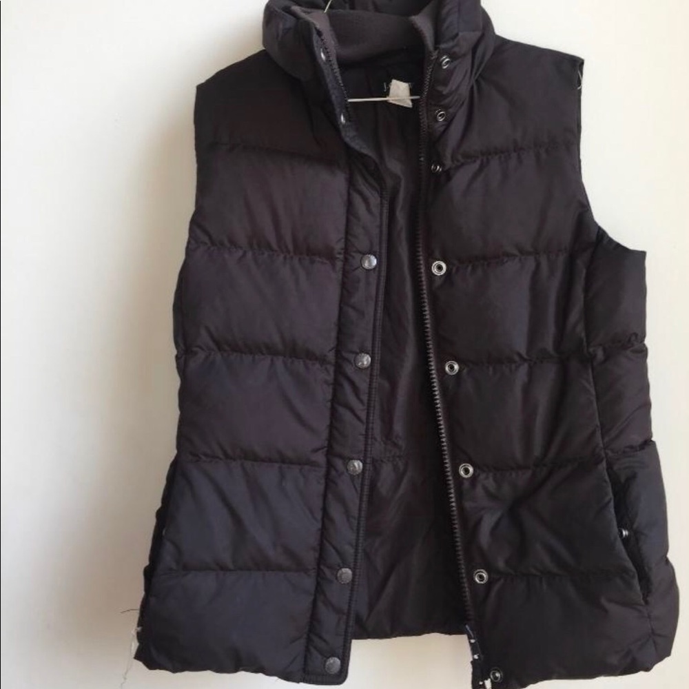 Womens J Crew brown vest size Small